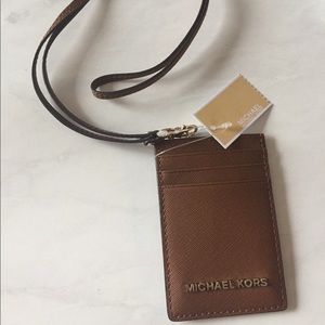 Michael Kors lanyard ID card case
